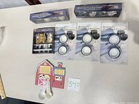 Full lot showing boxed ramekins, salt & pepper sets, spreaders and measuring spoons