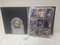 Binder cover and first page of cards