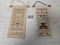 Both Spring and Autumn samplers front view