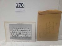 1947 Philadelphia Athletics photo with mailing envelope