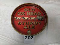 Full view of tray front showing graphics and diameter