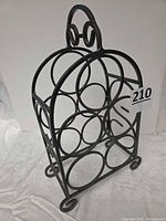 Front angle showing full rack and bottle cradles