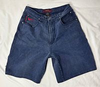 Front view of Nike Air denim shorts