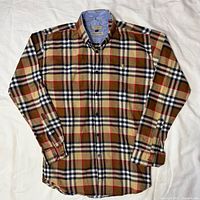 Full front view of Burberry Nova Check shirt