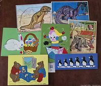 Group shot of all seven puzzles