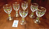 All six Irish coffee glasses, front view