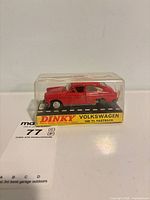 Front angle showing car inside display box with label