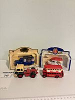 Group shot of four vehicles showing two boxed and two loose