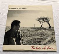 Front cover of Corey Hart Fields of Fire LP sleeve
