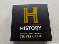Front of History Channel trivia game box