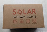 Retail box labelled Solar Pathway Lights
