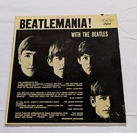 Front jacket of Beatles Beatlemania LP