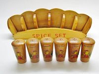 front view showing rack and six shakers upright