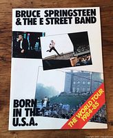 Front cover showing title, band name, tour and photos