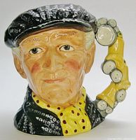 Front view of Pearly King character jug