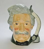Front view of Mark Twain jug