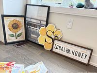 All four wall art pieces grouped