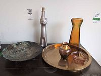 Group shot of all six items on tabletop