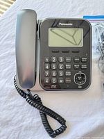 Panasonic corded base telephone with handset, display and keypad