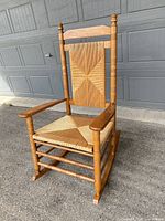 Front view of Cracker Barrel rocking chair