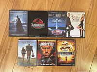 All seven DVD cases front view