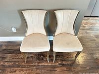 Front view of both chairs showing overall design and finish
