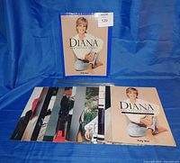 Blue binder with title sheet and fanned stack of twelve magazines