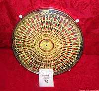 Top view showing full mirrored pattern and feet