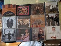 All 12 CDs arranged in grid view