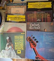 Group shot showing all eight LP covers