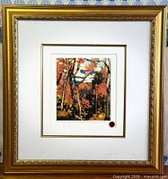 Full view of framed Tom Thomson Autumn Landscape print