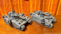 Both assembled Baneblade tank models