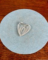 Front view of heart pendant