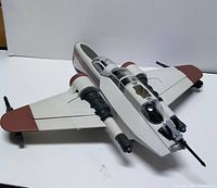 Top view of ARC-170 starfighter showing wings, engines, cockpit