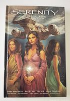 Front cover showing title, spacecraft illustration, and three main characters