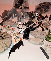 Spread of Star Wars Micro Machines vehicles, walkers and figures