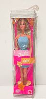 Front view of sealed Barbie Chic doll in clear vinyl case