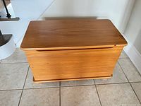 Closed chest front and top view