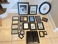 All frames laid out showing quantity and variety
