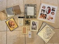 All twelve frames laid out showing variety and sizes