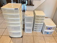 All drawer units lined up for size and style reference