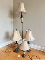 Group shot of all four lamps showing styles and sizes