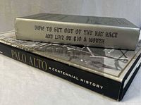Spines of both hardcover books showing titles