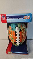 Front view of boxed NFL H2O neoprene football