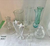 Group shot of all glass items displayed together
