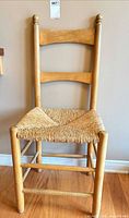 Full view of ladder back chair