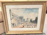 full view of framed Windsor Castle print