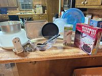 Group shot of all kitchenware on counter