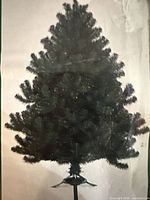 Stock image of assembled artificial tree