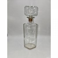 Full view of decanter with stopper in place